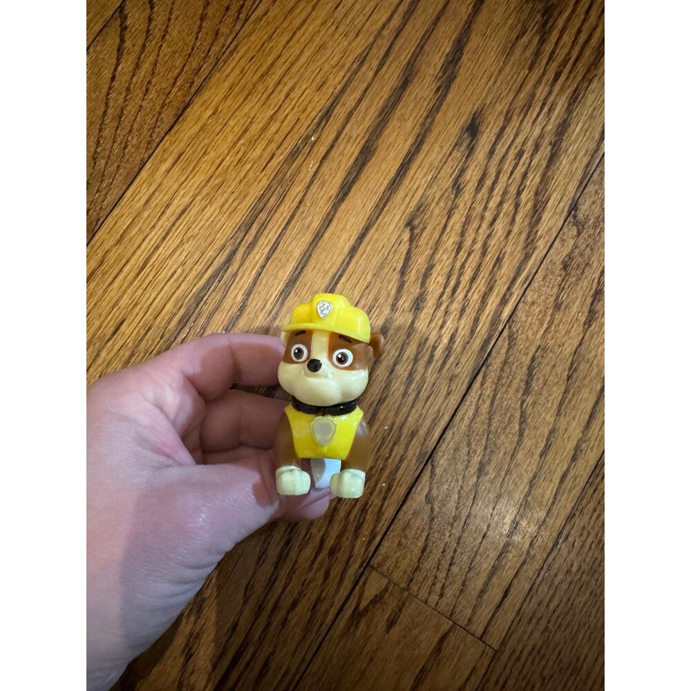 Paw Patrol Rubble action figure.